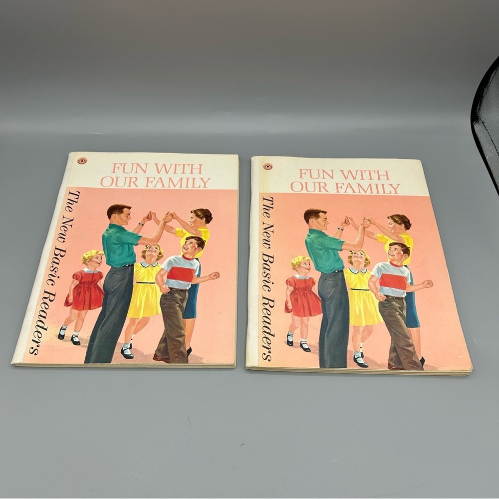 Vintage 1962 Fun With Our Family Reader Set Scott Foresman Mid Century